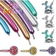 thumbnail image 1 of 100pcs Modelling Balloon 260q Long Balloons For Balloon Animals Twisting Balloons Metallic Balloon Classic Modelling Balloons Long Magic Balloons Pa, 1 of 4
