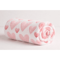 The Big One Supersoft Plush Heart Throw Blanket, 60 in x 72 in