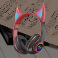 thumbnail image 4 of Auriculares supraaurales Plegables Deportes Universal Con cable Inalámbrico Modo dual de graves profundos Rosa negro, 4 of 6