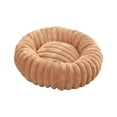 thumbnail image 3 of Cama redonda de felpa para gatos Yinane Cama acolchada para perros y gatos Suave Caqui 40cm, 3 of 8