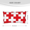 thumbnail image 2 of Kdxio Red Cross 1 Pattern Pillowcase with Envelope Closure,20" x 36" Pillow Cases,Gifts for Men or Women-No pillow, 2 of 5