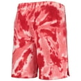 thumbnail image 3 of Youth Red Toronto Raptors Santa Monica Tie-Dye Shorts, 3 of 3