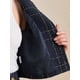 thumbnail image 5 of Conjunto de falda de 2 piezas para mujer INSPIRE CHIC, blazer de tweed a cuadros, chaqueta de manga larga con botones, conjuntos de falda corta en azul oscuro, 5 of 7