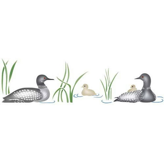 Loons Wall Stencil SKU #1851 by Designer Stencils