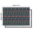 thumbnail image 5 of Multicolor Triangular and Diamond Shaped Geometric Boho Summer Placemats Table Placemats Set Of 6-Linen Kitchen Washable Placemats Table Mats 11.8"x17.7" Non-Slip Heat Resistant, 5 of 5
