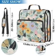 thumbnail image 2 of FORMRS Zipper Binder with Shoulder Strap 2-inch Ring 500 Sheet Capacity File Bag, Floral Pattern, 2 of 5