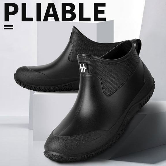 DECORNIJIA Rainshoes Black 1 Pair Slip-Proof Waterproof For Outdoor Activities