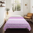 thumbnail image 4 of Purple Pink Boho Tapestry for Bedroom Wall Hanging Tapestry, Vintage Ethnic Tribe Abstract Art Ceiling Backdrop Tapestries Poster Blanket Wall Decor for Teens Room Living Room Dorm 39" x 59", 4 of 8