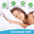 thumbnail image 3 of Super Soft Bamboo Bed Sheet Sets, 1800 Thread Count, Hypoallergenic and Machine-Washable, Gray 4 Piece Set, 3 of 7