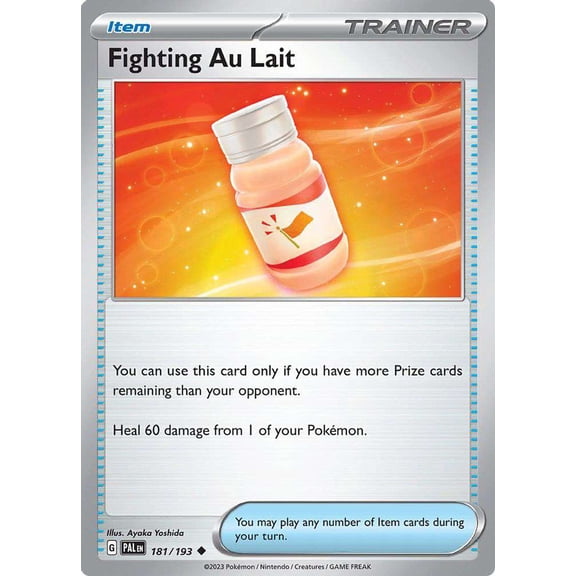 Pokemon Paldea Evolved Uncommon Fighting Au Lait #181