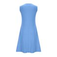 thumbnail image 5 of ZZwxWA Beach Dresses for Women 2025 Vacation Women's Summer Sleeveless Sundress Casual Pleated Mini Dress with Pockets, 5 of 6