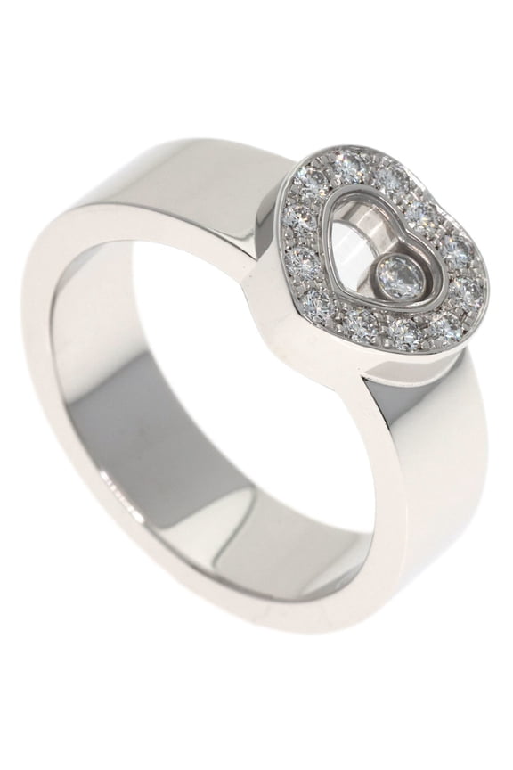 Pre-Owned Chopard Happy Diamonds #15 Ring, 18K White Gold, Women's