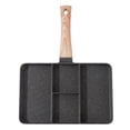 thumbnail image 2 of Grill Pans, Maifan Stone Coating Aluminum Non Stick Multifunctional 4 Section Breakfast Pan, 2 of 8