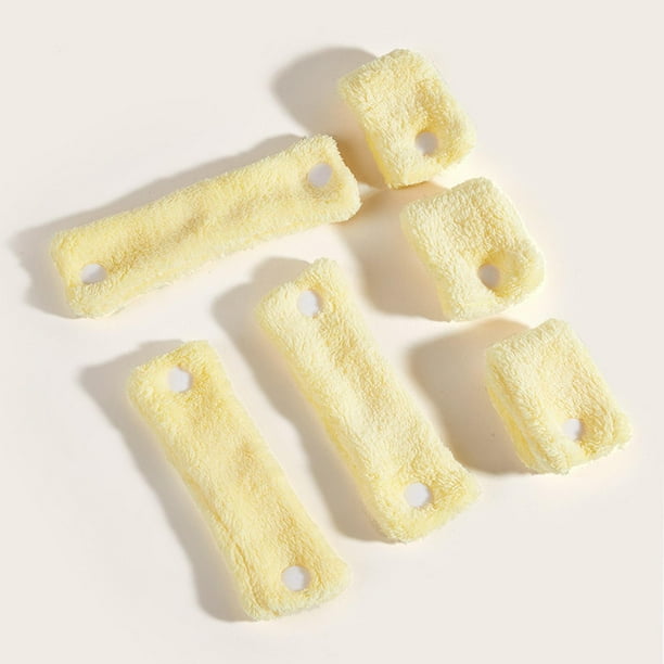 6 Unids/set Rizadores De Rodillos Rizador Sin Calor Herramientas De Peinado Amarillo shamjiam Rizadores de cabello