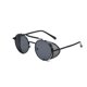 thumbnail image 3 of Gafas de sol de moda Gafas de sol de metal abatibles personalizadas Gafas de sol retro con marco redondo Universal para mujeres y hombres, 3 of 4