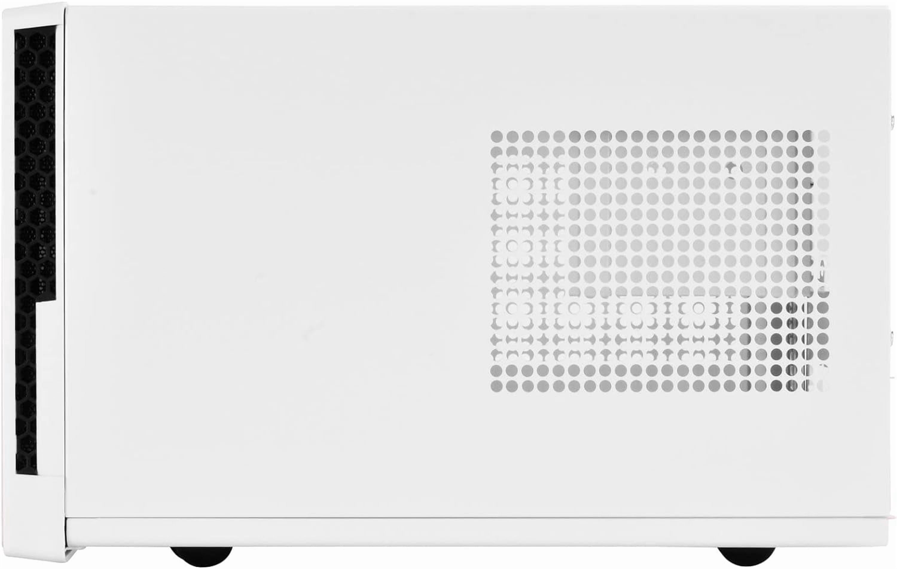SilverStone Technology Ultra Compact Mini-ITX Computer Case with Mesh Front Panel White & Black (SST-SG13WB-USA)