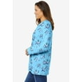 thumbnail image 3 of Woman Within Plus Size Perfect Printed Long-Sleeve Crewneck Tee, 3 of 6