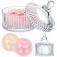 thumbnail image 1 of Set Powder Puff Tioncy con contenedor de cristal, 3 unidades, 1 of 7