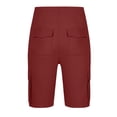 thumbnail image 6 of LONKITO Mens Cargo Shorts Elastic Waist Outdoor Fishing Hiking Shorts with Pockets Solid Color Casual Work Clothes, Size L, 6 of 8