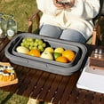 thumbnail image 5 of Foldable large capacity storage box with water-repellent material, portable multifunctional organizer that converts to tabletop, ideal for camping, picnic and home use, 5 of 6