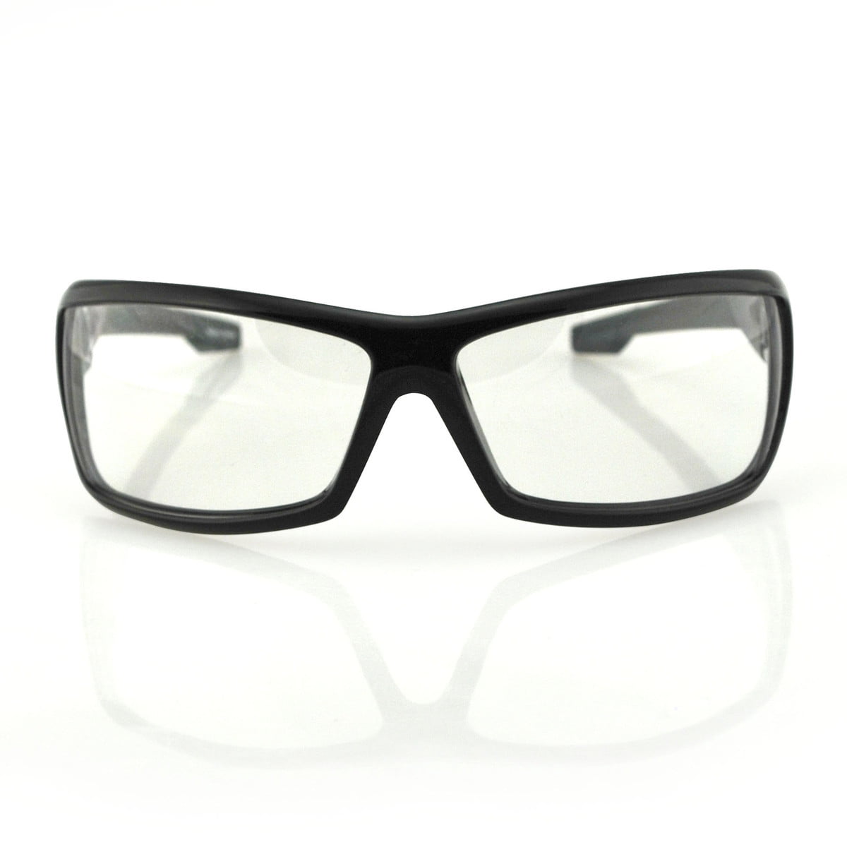 Bobster AXL Sunglasses Black Frame w/Clear Lens