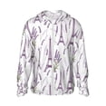 thumbnail image 2 of Lsque Lavender Flowers UPF 50+ Lightweight Sun Protection Men's Women's Long Sleeve Shirt, Hoodie Performance -Small, 2 of 9
