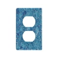 thumbnail image 3 of Switch Panel Switch Decoration 2.76x4.53x0.28 Inches Duplex Outlets Switch Plate Wall Plates Living Room Kitchen Bedroom Study Switches Blue Corrugated Stone, 3 of 8