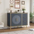 thumbnail image 5 of Vecenuy 47.3" Modern Buffet Cabinet with 2 Doors & 3 Drawers, Fluted Coffee Bar with Storage for Dining Room, Living Room, Entryway, Navy Blue, 5 of 9