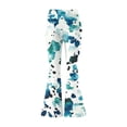 thumbnail image 6 of Cutuoiiu Womens Fashion Floral Print Flared Pants with Elastic Waist for Workout and Daily Wear Gift, 6 of 7