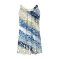 thumbnail image 4 of Vestido de Verano para las Mujeres Impreso sin Mangas Cuello Redondo, Suelto de Rodilla de Longitud Vestido Casual para la Primavera, 4 of 4