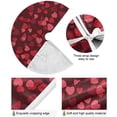 thumbnail image 2 of FMSHPON Valentines Mother's Day Hearts Xmas Christmas Tree Skirt Stand Mat for Holiday Party Decoration Indoor Outdoor 36 inches, 2 of 6