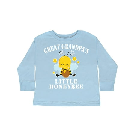 

Inktastic Cute Bee Great Grandpa s Little Honeybee with Stars Gift Toddler Boy or Toddler Girl Long Sleeve T-Shirt