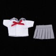 thumbnail image 1 of Mini conjuntos de uniformes japoneses reemplazo de accesorios hechos cuerpo , 7 a elegir , Gris claro, tal se describe Yotijar Muñeca, 1 of 10