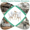 thumbnail image 6 of Costway Dining Table Set Modern 5 PCS For 4 Round Dining Room Table Set with Solid Wood Leg White, 6 of 11