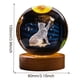 thumbnail image 3 of Bola de cristal LED, luz nocturna, bola de cristal animal, carga USB para decoración artística, 3 of 6