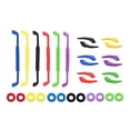 thumbnail image 1 of Retenedores universales para gafas, antideslizantes, redondos, para puntas de patilla, juego de herramientas 12 pares + 6 piezas, 1 of 5