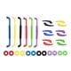 thumbnail image 1 of Retenedores universales para gafas, antideslizantes, redondos, para puntas de patilla, juego de herramientas 12 pares + 6 piezas, 1 of 5