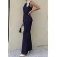thumbnail image 5 of PRETTYGARDEN Women's 2 Piece Sets Summer Work Clothes Sleeveless Blazer Vest Pants Suits Spring Business Casual Outfits, 5 of 7