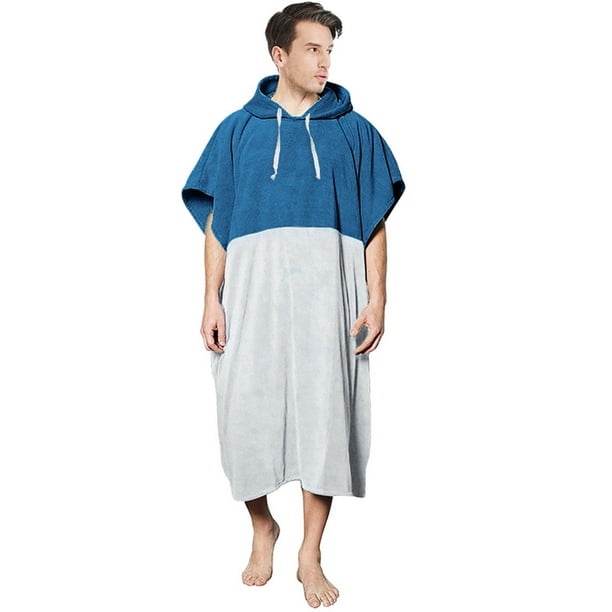 Toalla unisex de surf para playa, baño, natación, bata de baño con capucha, chal para mujer