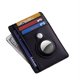 thumbnail image 5 of Titular de la tarjeta Tracker Protector Crédito de cuero Slim Cash Coin Case Portable Llavero Bolsa Regalo Trabajo Accesorios de ama de llaves Negro Speravity HA009694-03B, 5 of 6