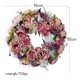 thumbnail image 3 of de flores de peonía artificial grande de 20 "para puerta de Peonías rosas con Puerta de bienvenida floral de granja p Colcomx Corona de puerta de entrada rosa de 50 cm, 3 of 8