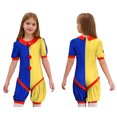 thumbnail image 3 of Niños Niñas fiesta de Halloween circo trajes de Cosplay payaso Pascua ropa de juego de rol Mono corto disfraz de fiesta temática de Halloween, 3 of 5