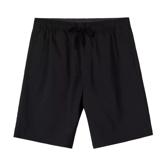 Hang Ten Men's Chino Shorts Stretch Drop In E-Waist Walkshort (Black, XL)