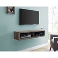 thumbnail image 2 of Martin Furniture 48" Shallow Wall Mounted Wood Media Console in Light Brown, 2 of 3