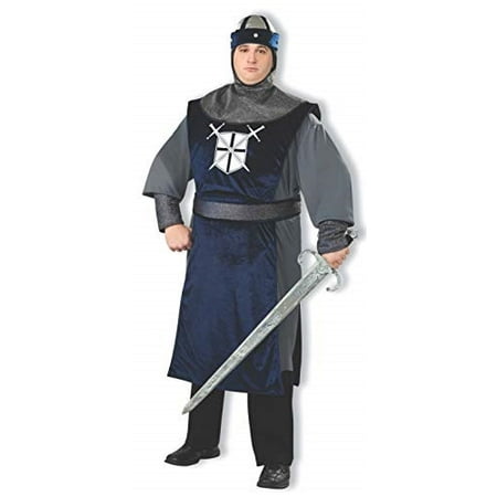 forum plus size knight of the round tIle costume, silver,