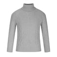 thumbnail image 1 of EGNMCR Pull Col Roulé pour Hommes, Pull Décontracté Uni à Manches Longues en Tricot, 1 of 4