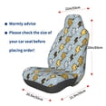 thumbnail image 3 of Wukai Lightning Bolts Full Set Car Seat Covers with Soft Padding Universal Auto Front Seats Protector and Cushion Mat, 3 of 5