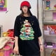 thumbnail image 4 of Camiseta Kawaii Crayon Shin-Chan, moda de Anime Y2K, sudadera para parejas, estampado de dibujos animados, parte inferior holgada, camisa grande de Navidad Shin Chan, 4 of 4
