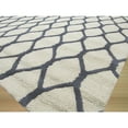 thumbnail image 3 of EORC Beige Hand-Tufted Wool Transitional Chain-Link Rug, 4' x 6', 3 of 4