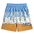 thumbnail image 4 of Pants for Girls Kids Elastic Waist Casual Shorts Soft Breathable Everyday Play Blue 170, 4 of 4